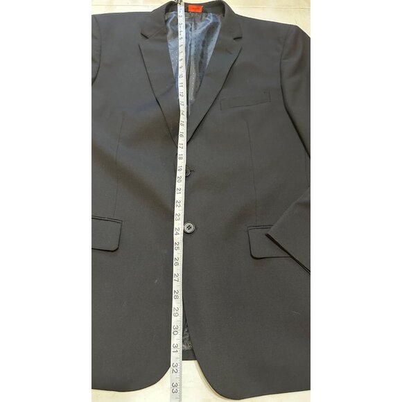 Linea Uomo Modern Fit Men's Blazer Jacket Wool Black Size 44R 38" Waist (READ) - Picture 9 of 16